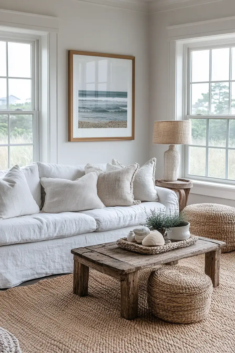 coastal casual living room