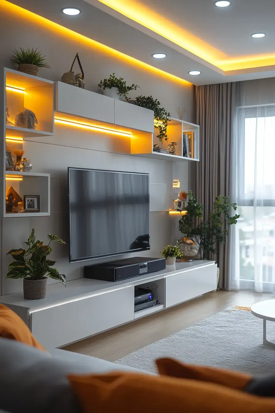 29 TV Unit Decor Ideas That Make the Living Room Feel Pulled Together tv unit decor