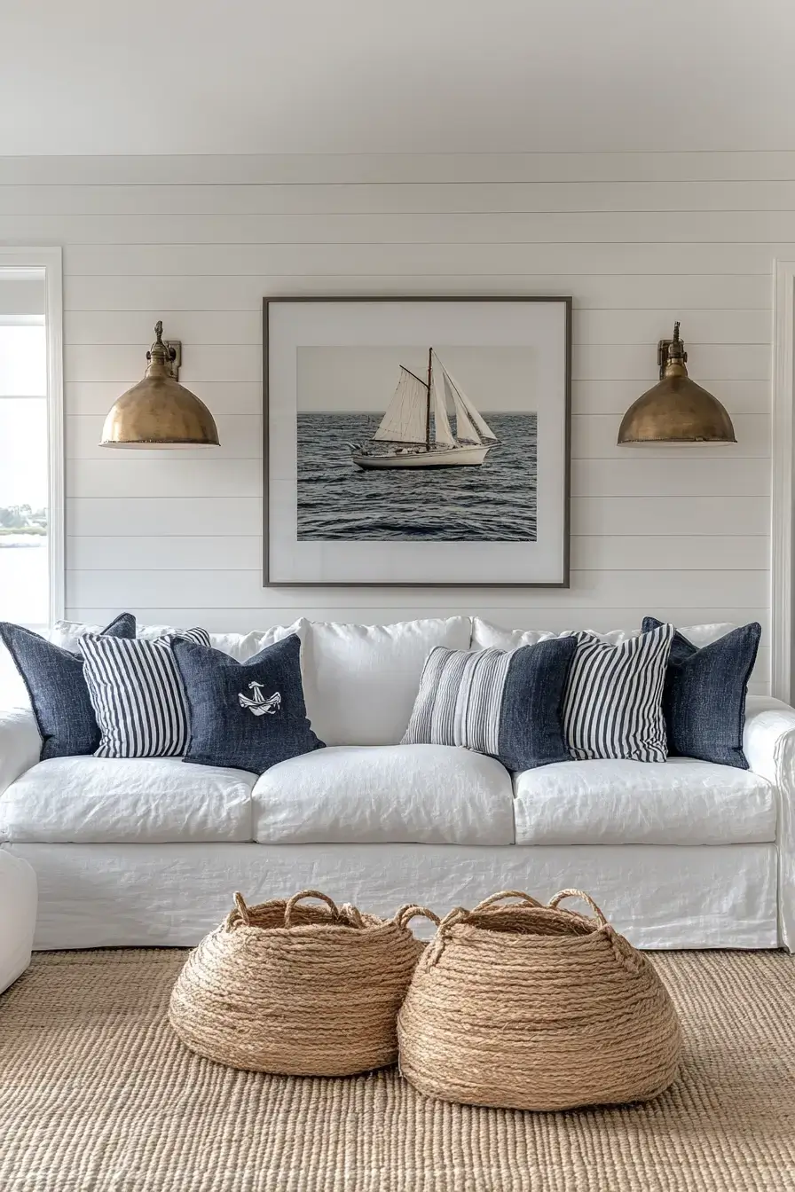 coastal casual living room