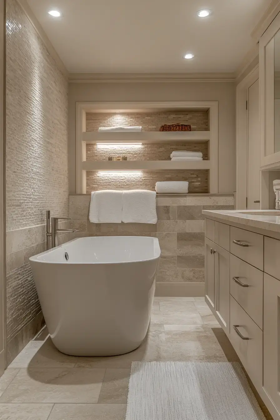 27 Beige Bathroom Looks That Stay Calm Even on Busy Mornings beige bathroom ideas