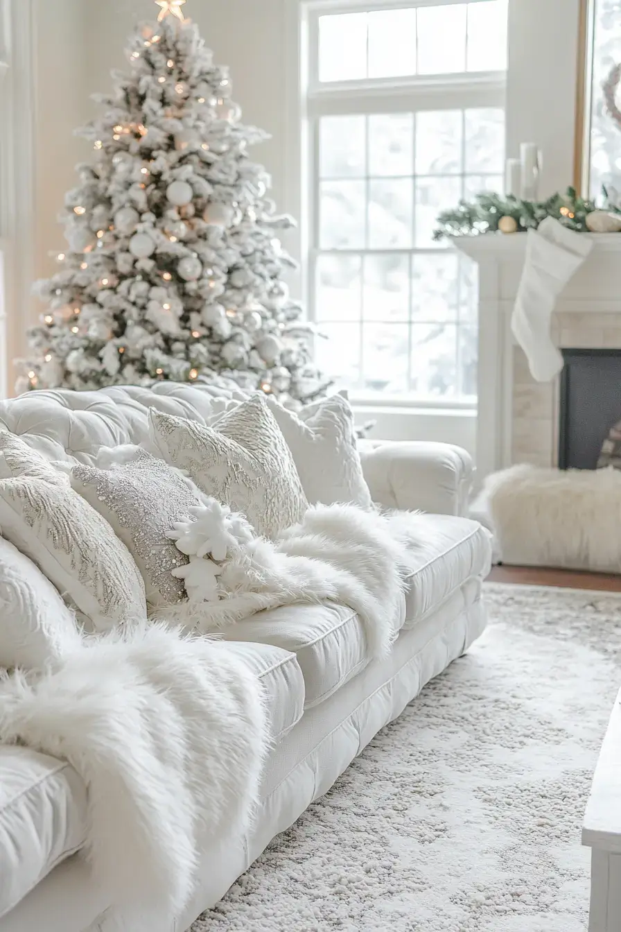 29 Christmas Living Room Setups That Feel Like a Real Holiday Evening christmas living room