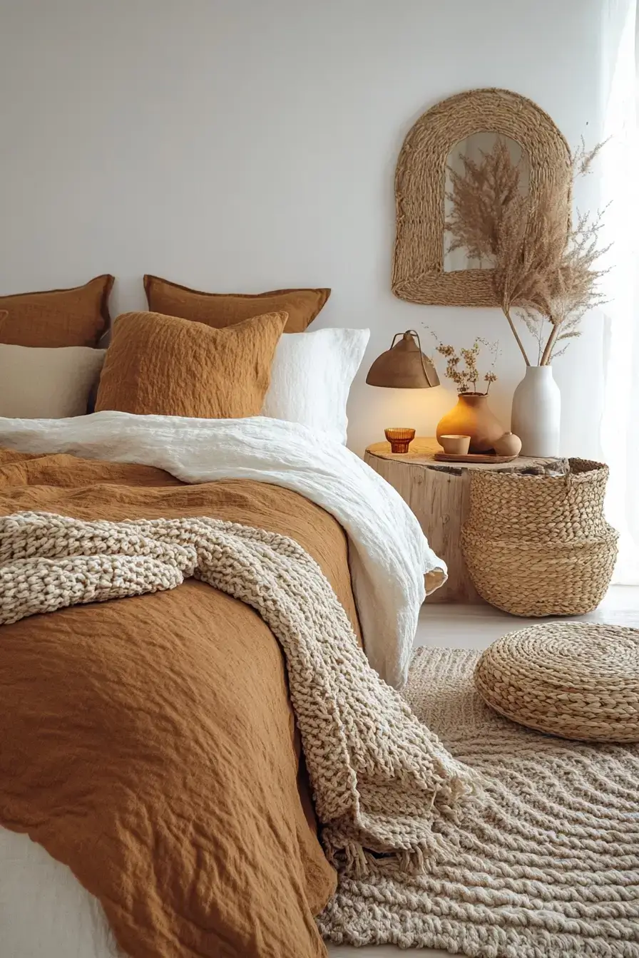 29 Minimalist Boho Bedroom Ideas That Balance Bare and Cozy minimalist boho bedrooms