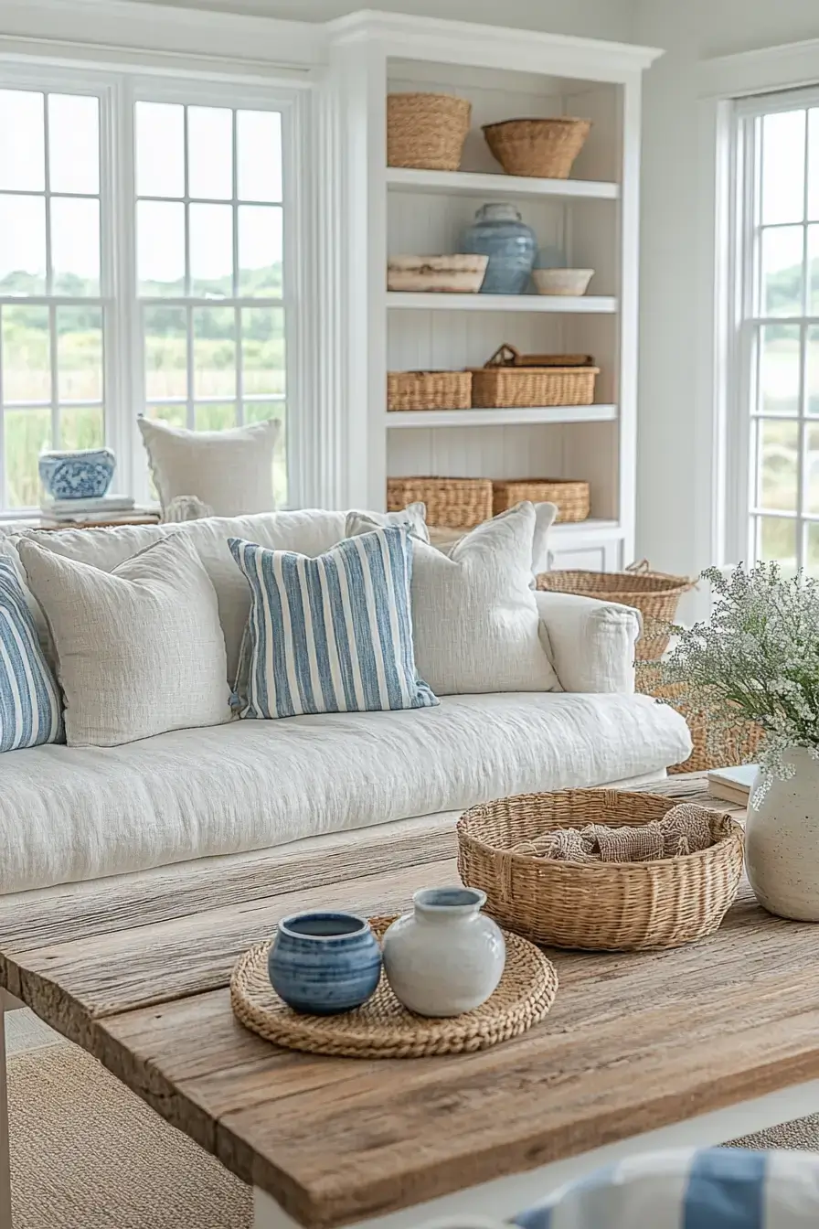 coastal casual living room