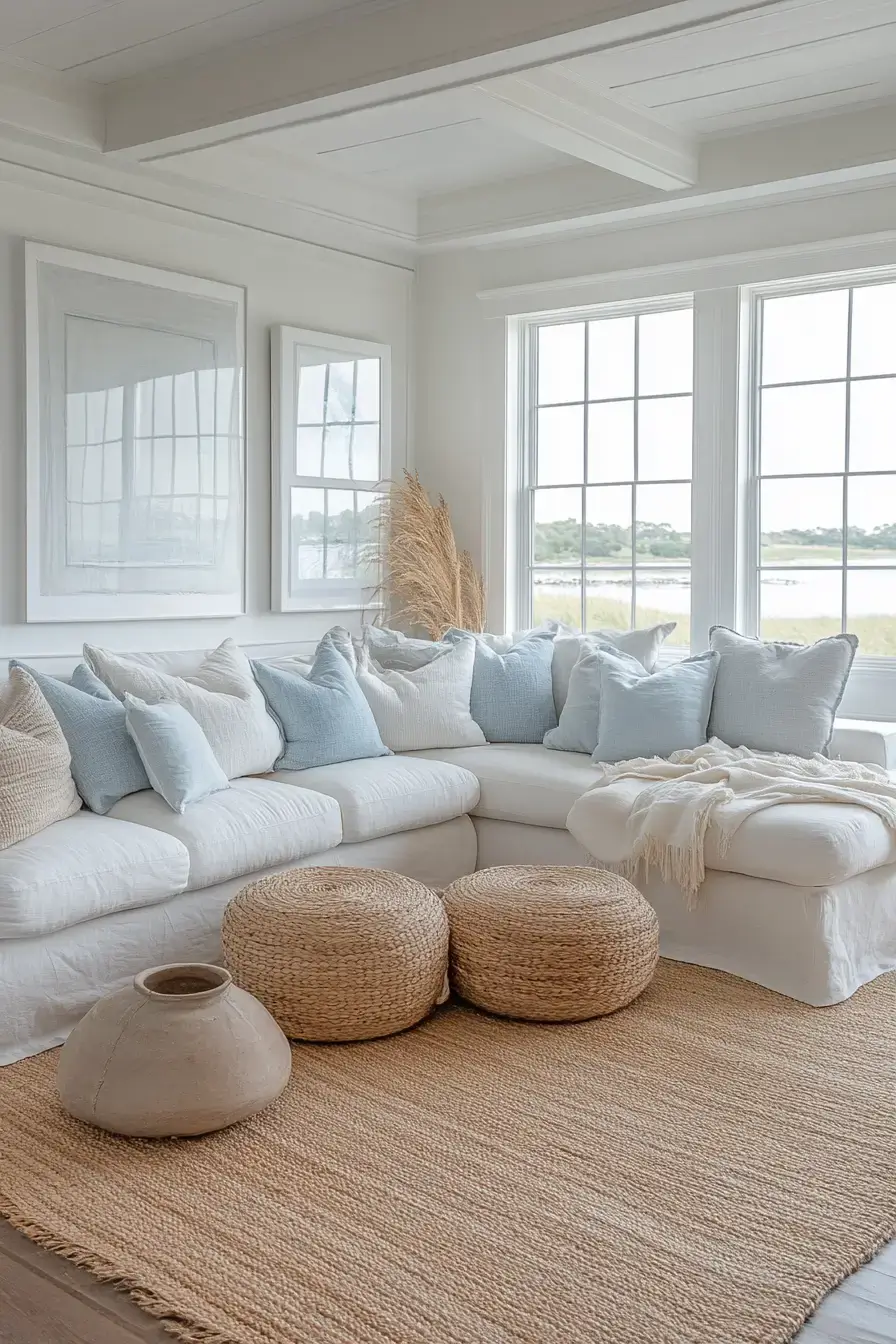 coastal casual living room
