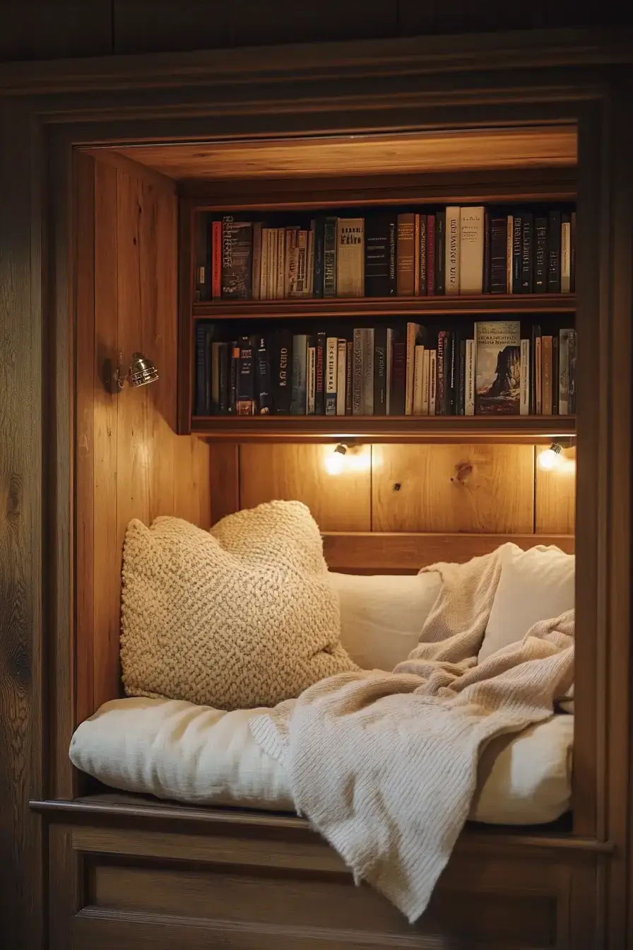 25 Cozy Home Library Corners That Make You Want to Stay Up Reading cozy home library