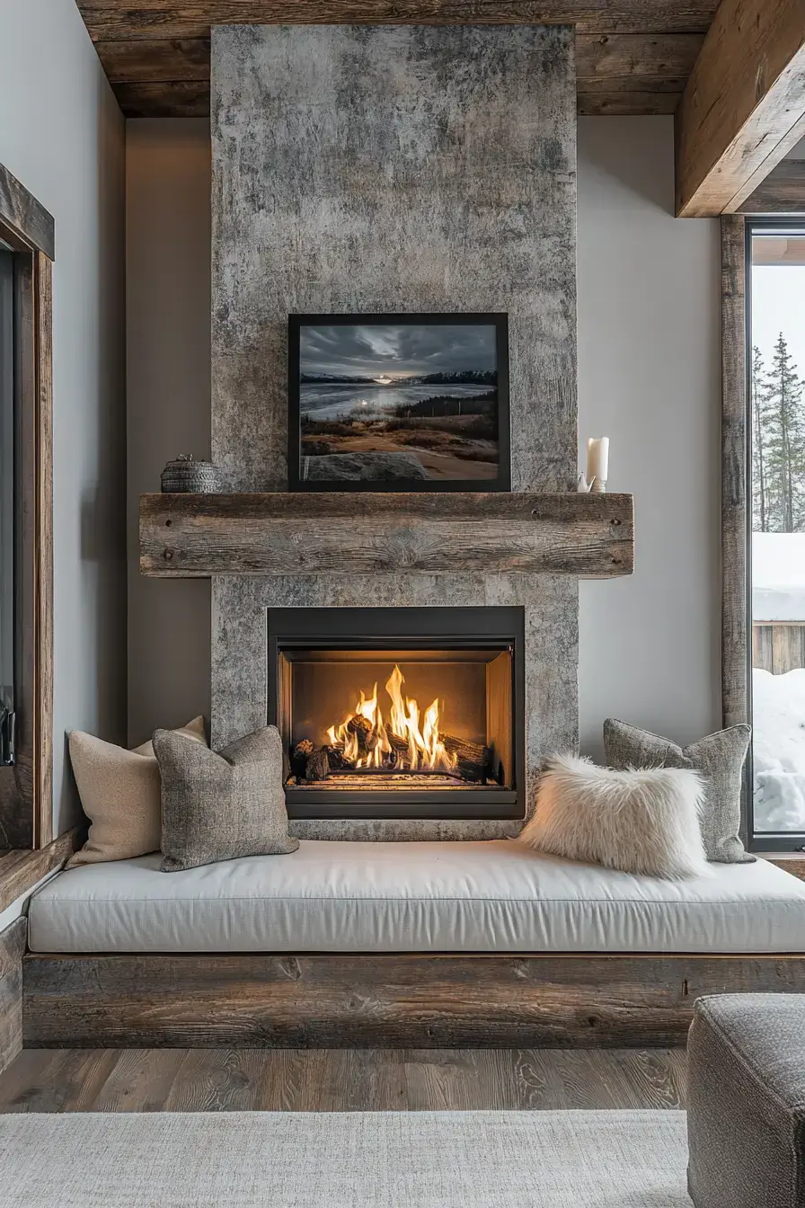 29 Rustic Farmhouse Fireplace Ideas That Anchor the Whole Room rustic farmhouse fireplace