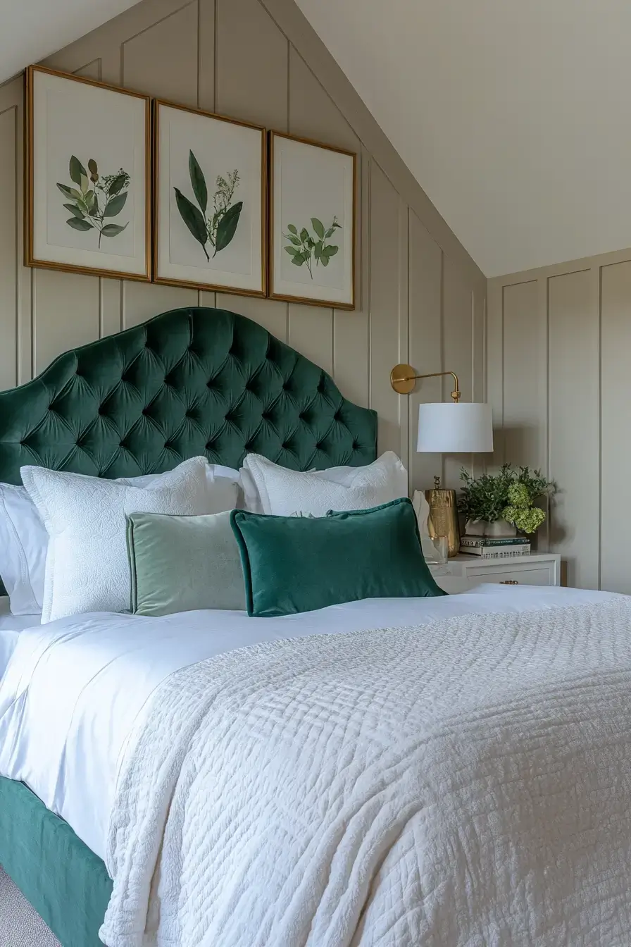 29 Emerald Green Bedroom Ideas for a Deep, Restful Retreat emerald green bedroom