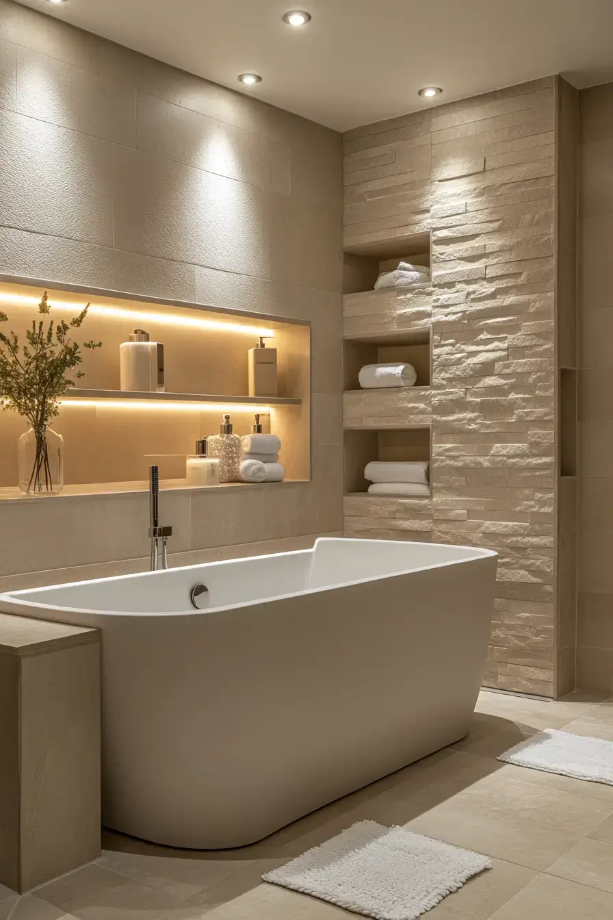 27 Beige Bathroom Looks That Stay Calm Even on Busy Mornings beige bathroom ideas