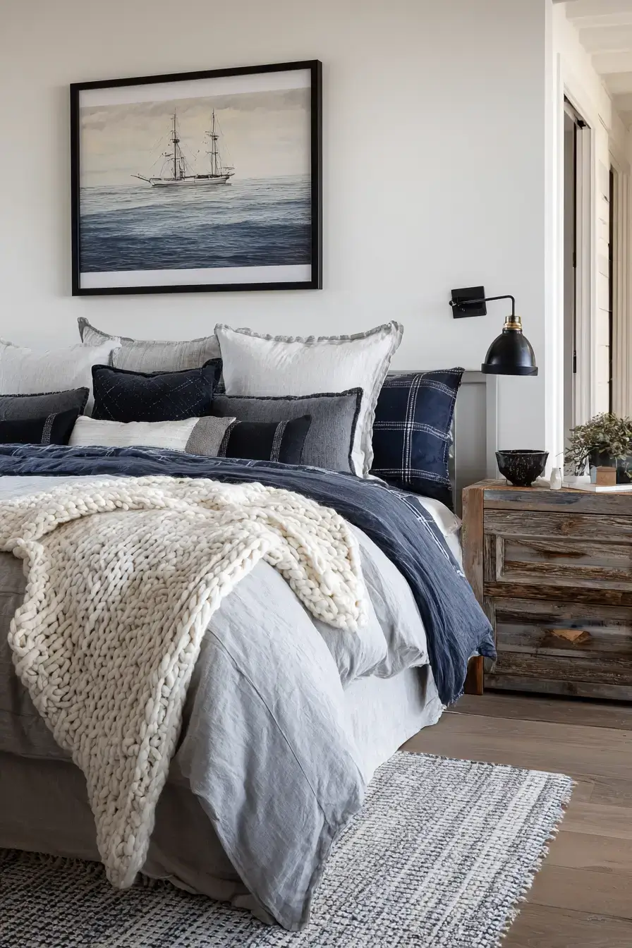 29 Modern Coastal Bedroom Ideas That Sleep Light and Bright modern coastal bedroom