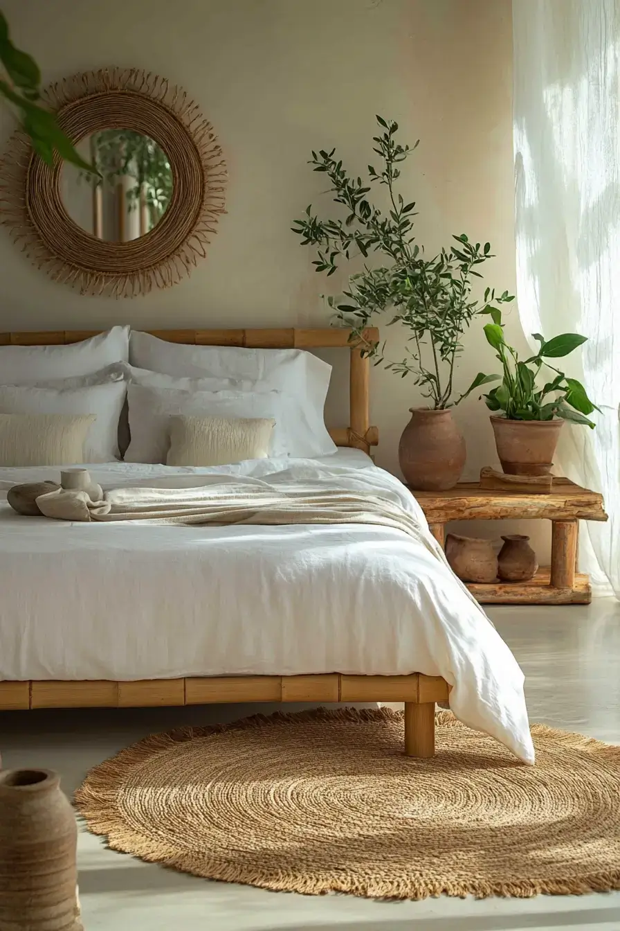 29 Minimalist Boho Bedroom Ideas That Balance Bare and Cozy minimalist boho bedrooms