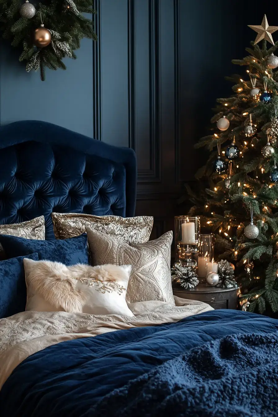 31 Christmas Bedroom Ideas That Feel Warm Without the Glitter Overload christmas bedroom