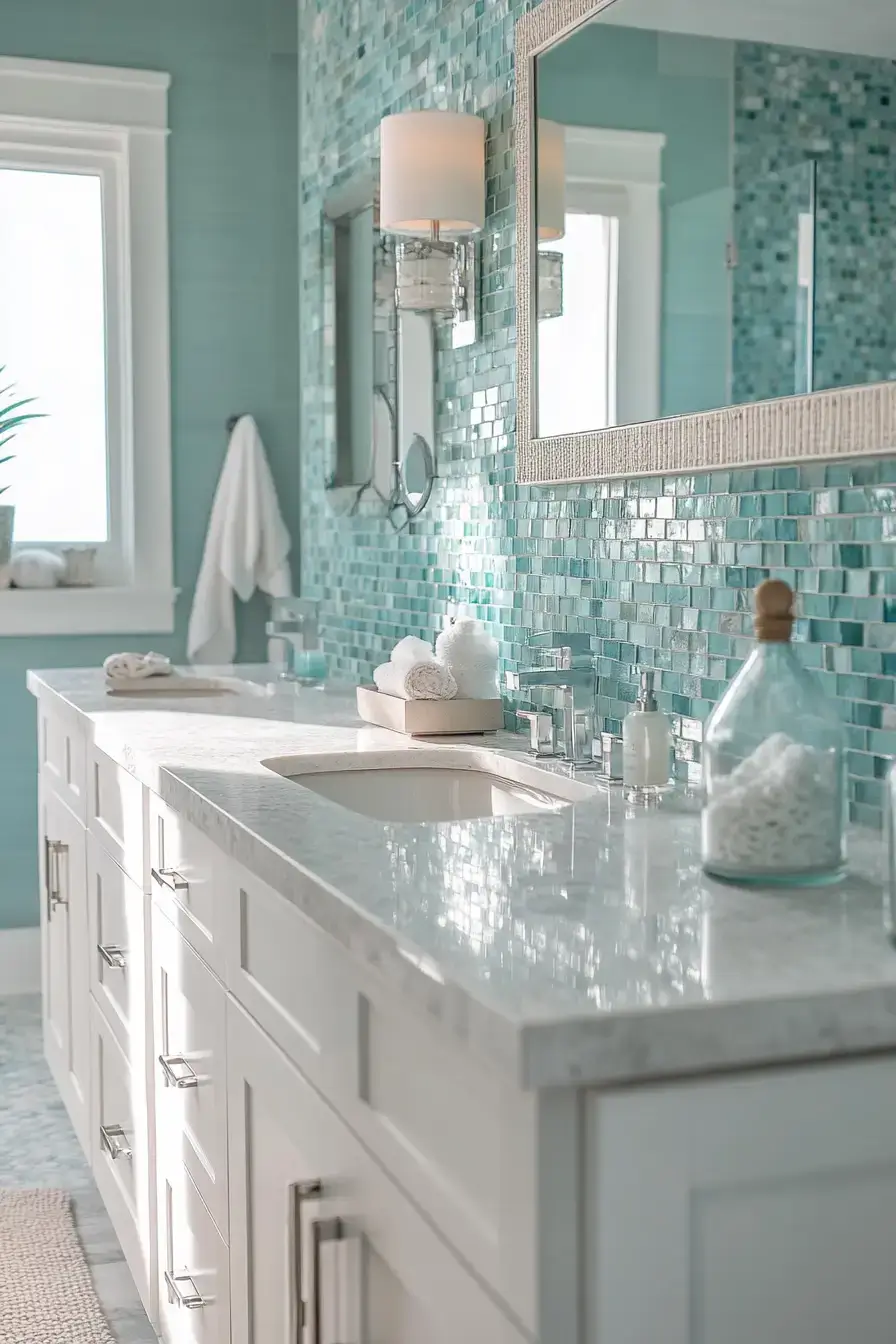 29 Modern Coastal Bathroom Ideas That Feel Spa-Calm modern coastal bathroom