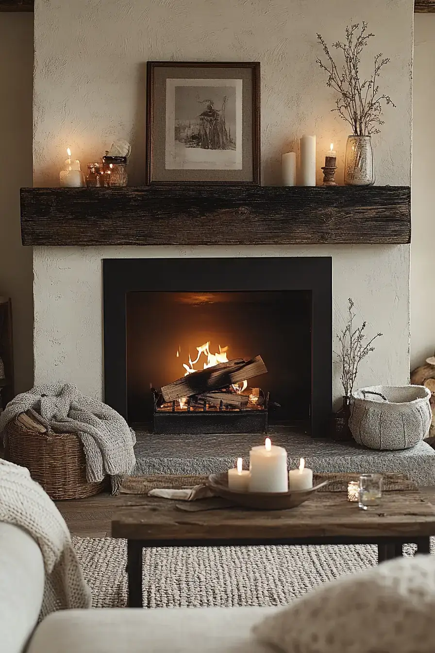 29 Rustic Farmhouse Fireplace Ideas That Anchor the Whole Room rustic farmhouse fireplace
