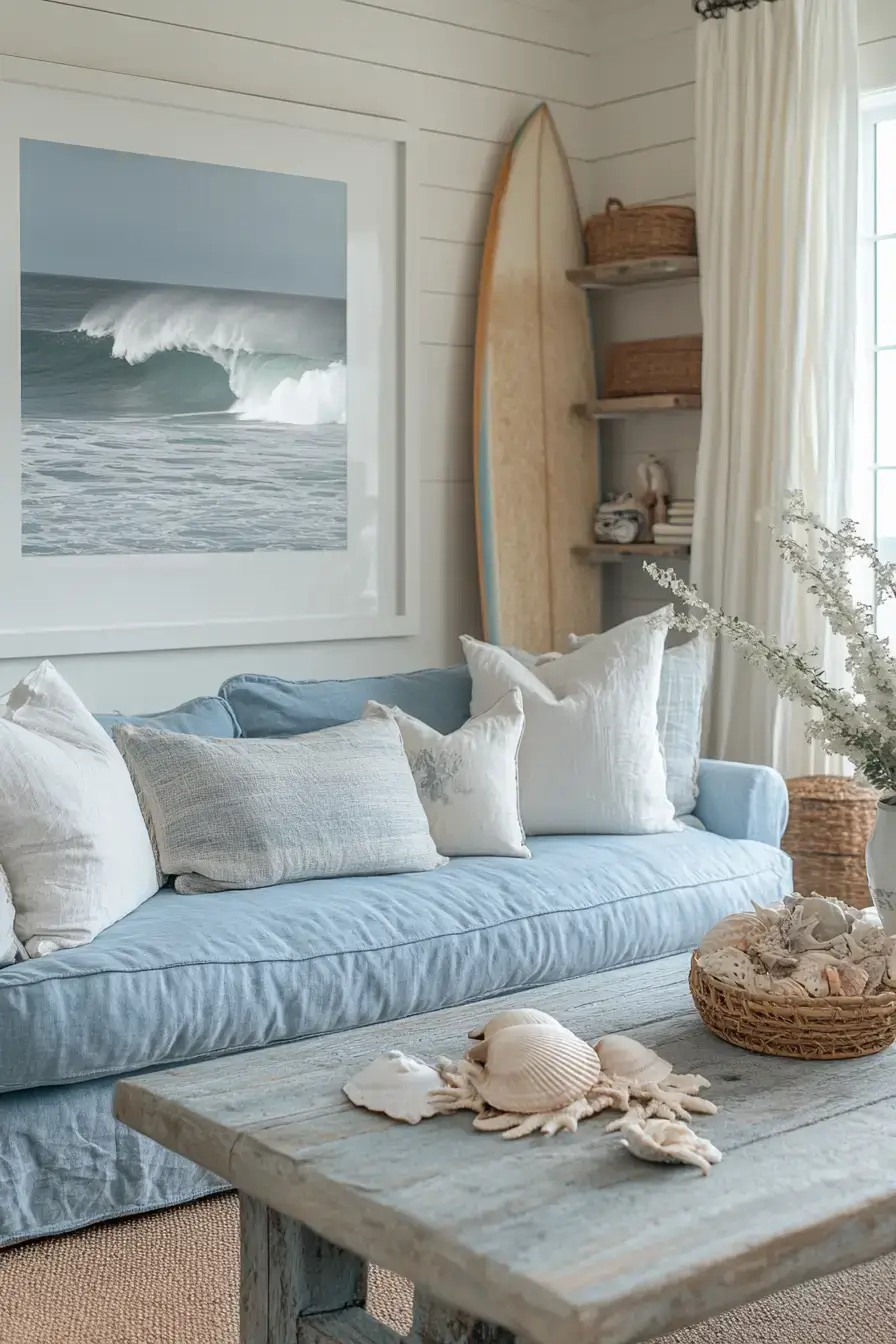 coastal casual living room