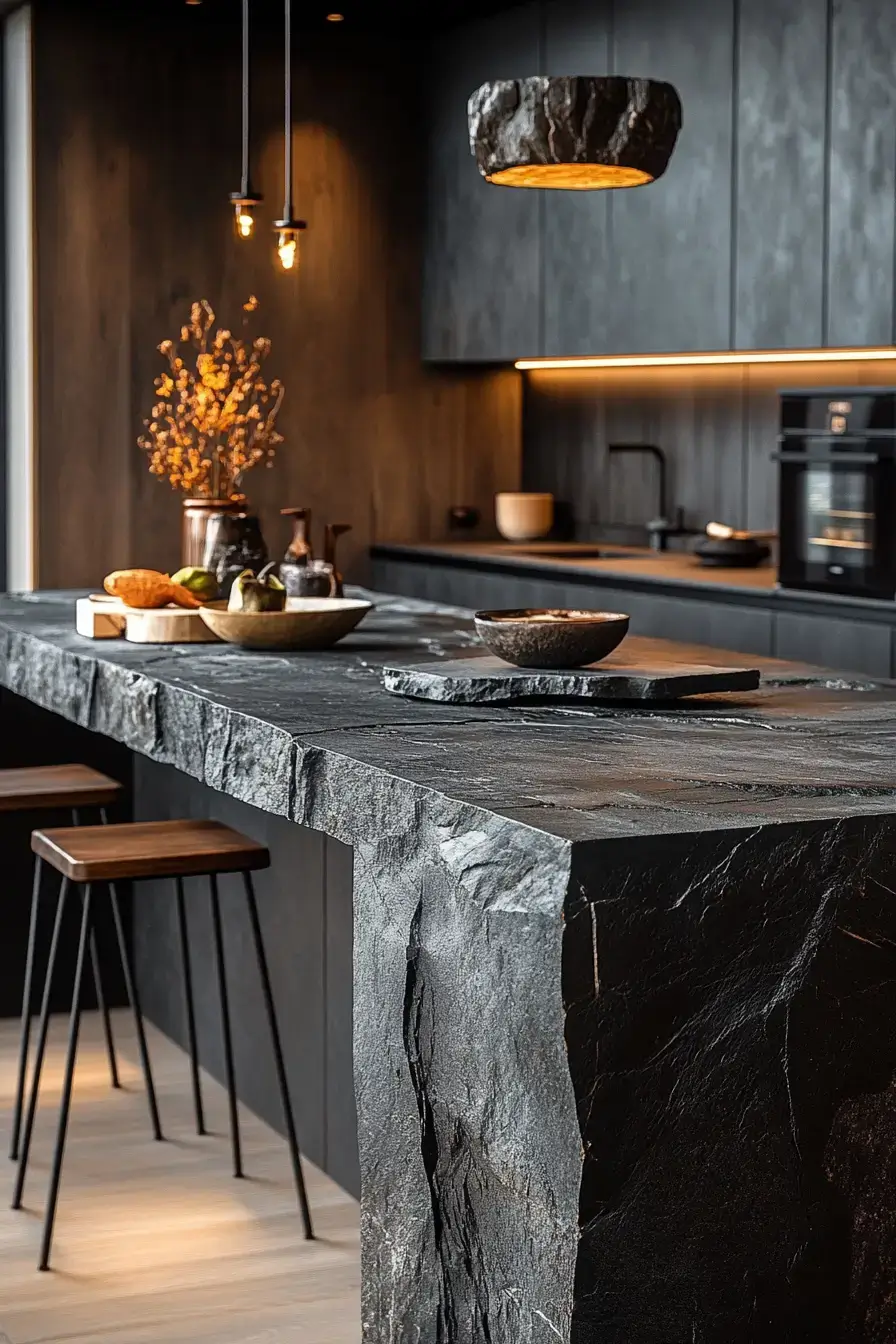 29 Dark Rustic Kitchen Ideas That Nail the Cozy Cabin Mood dark rustic kitchen