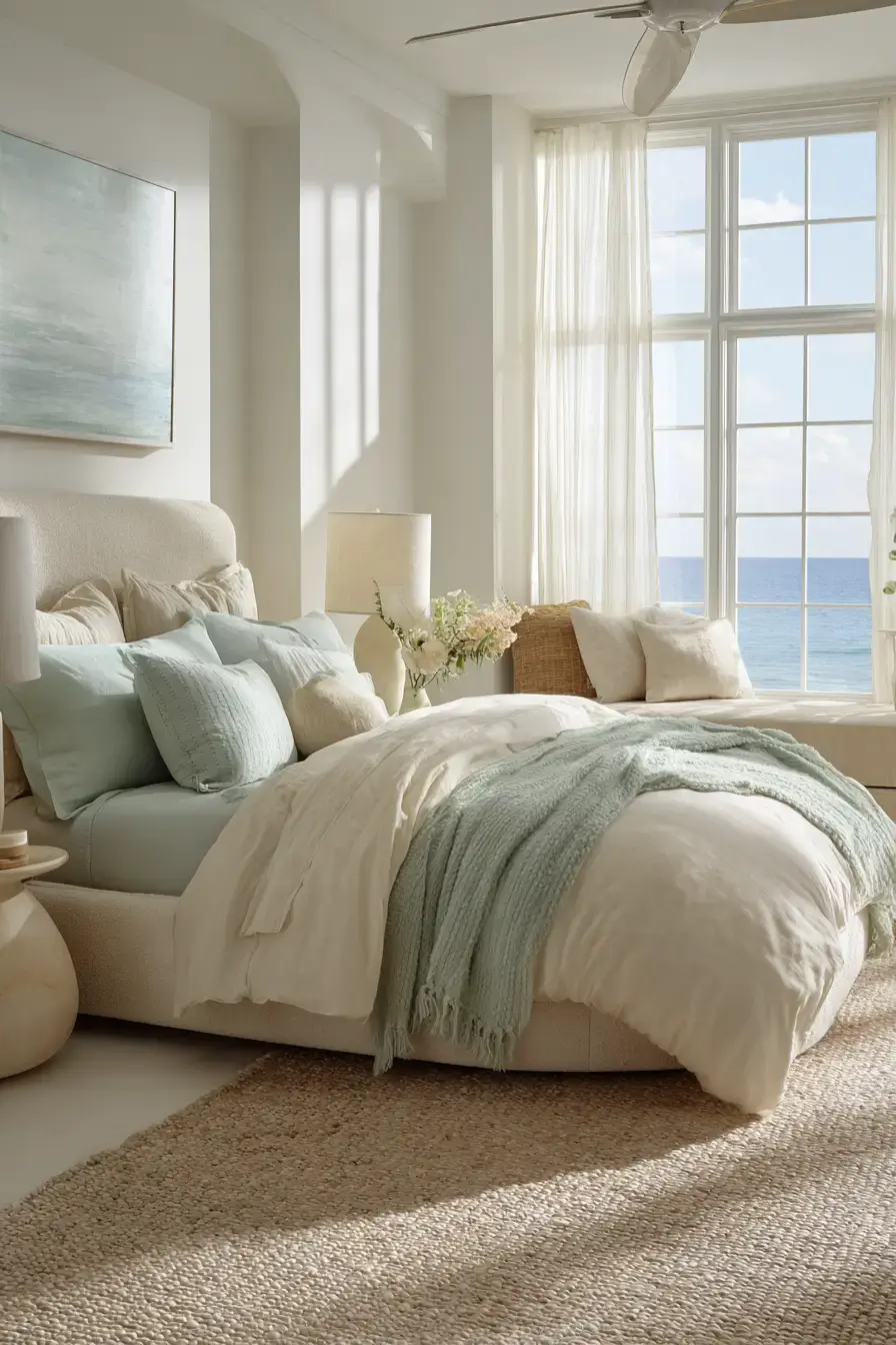 29 Modern Coastal Bedroom Ideas That Sleep Light and Bright modern coastal bedroom