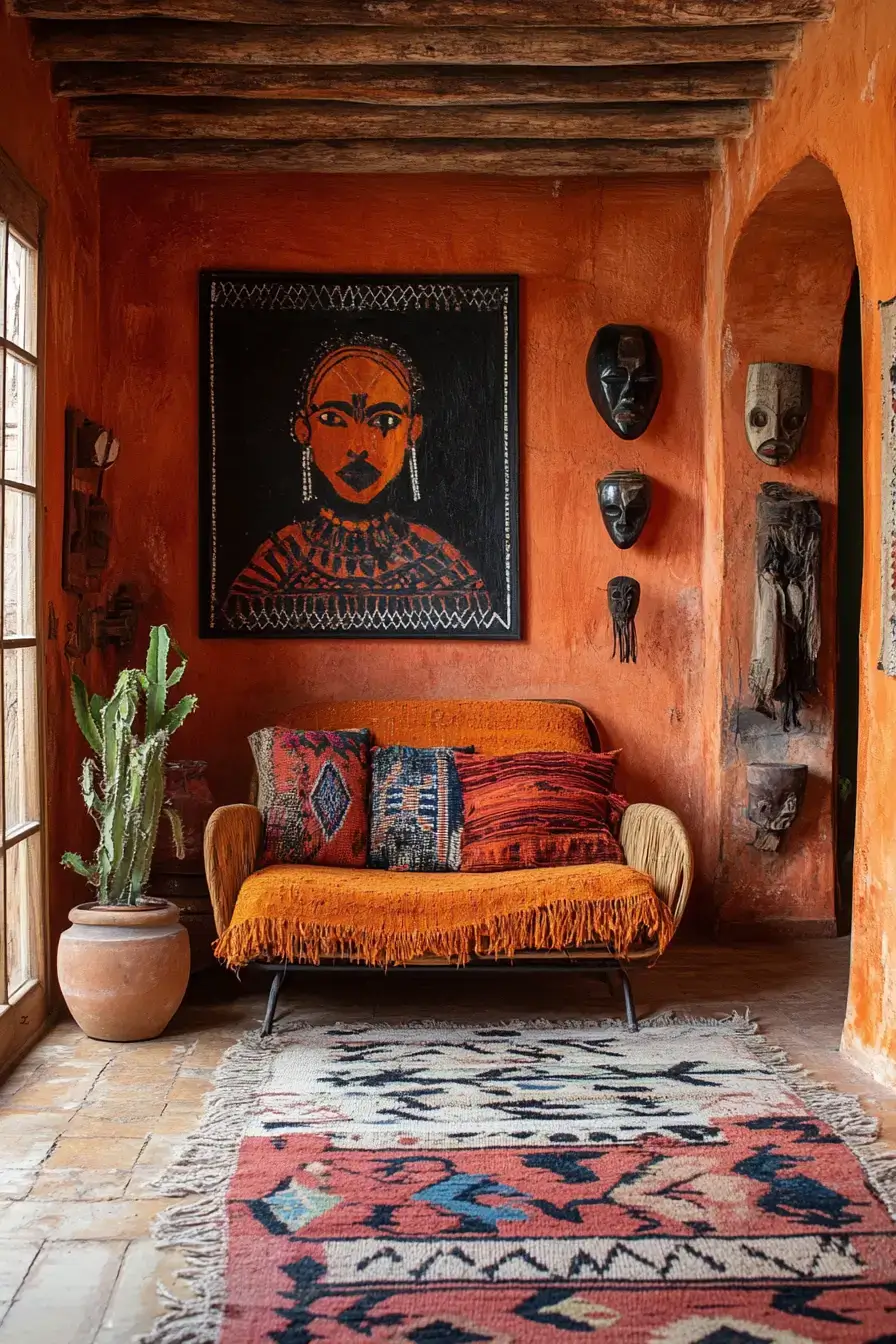 29 Afro Boho Decor Ideas That Bring Soul and Story Into Every Corner afro boho decor