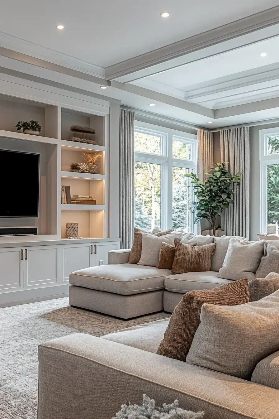 25 Grey and Beige Living Room Mixes That Actually Stay Warm grey and beige living room