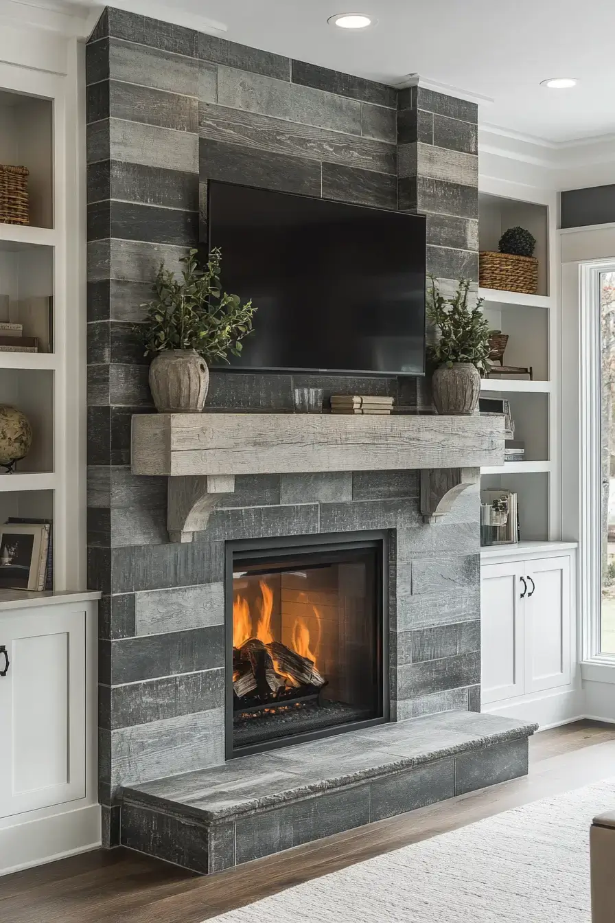 29 Rustic Farmhouse Fireplace Ideas That Anchor the Whole Room rustic farmhouse fireplace