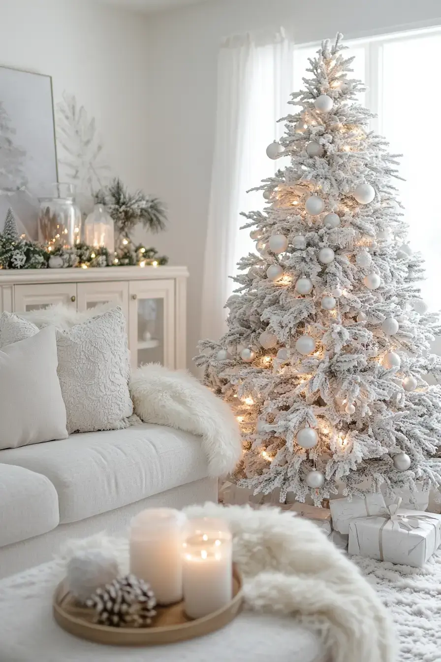 29 Christmas Living Room Setups That Feel Like a Real Holiday Evening christmas living room