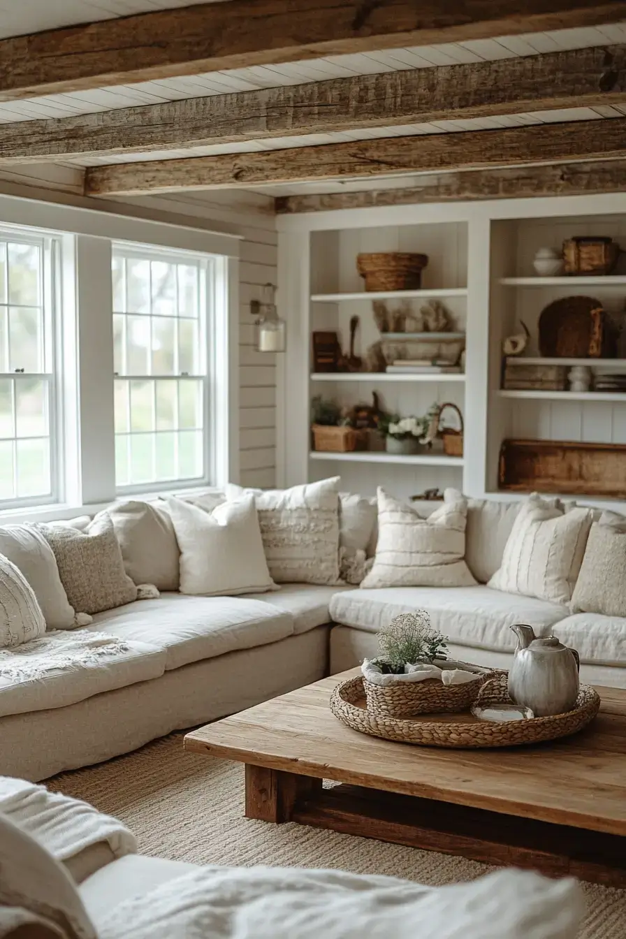 29 Rustic Farmhouse Living Room Ideas That Feel Lived-In, Not Staged rustic farmhouse living room
