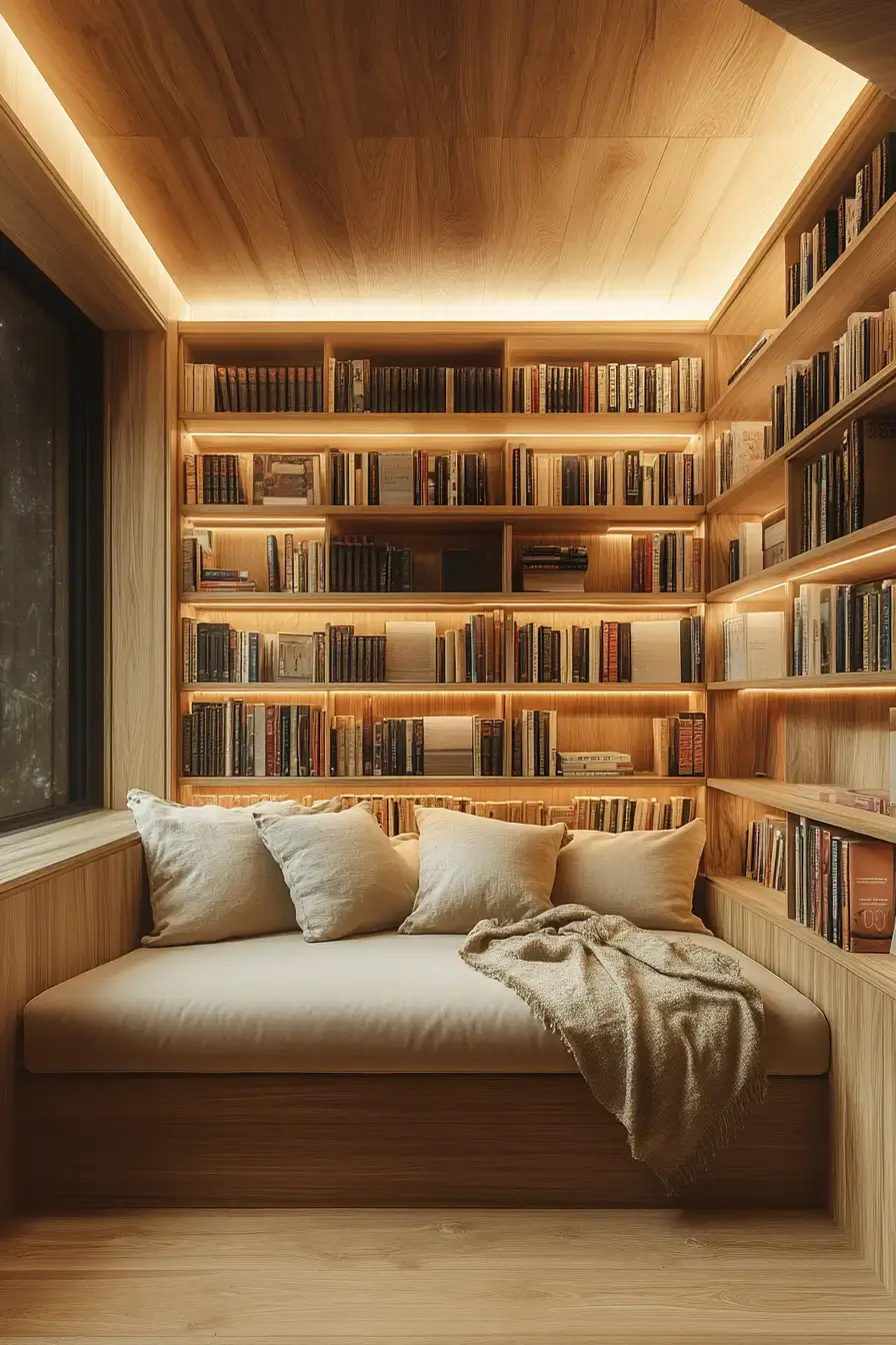 25 Cozy Home Library Corners That Make You Want to Stay Up Reading cozy home library