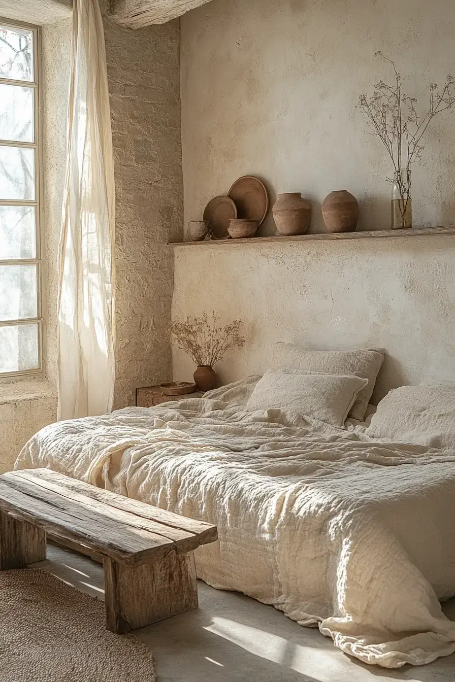 29 Minimalist Boho Bedroom Ideas That Balance Bare and Cozy minimalist boho bedrooms