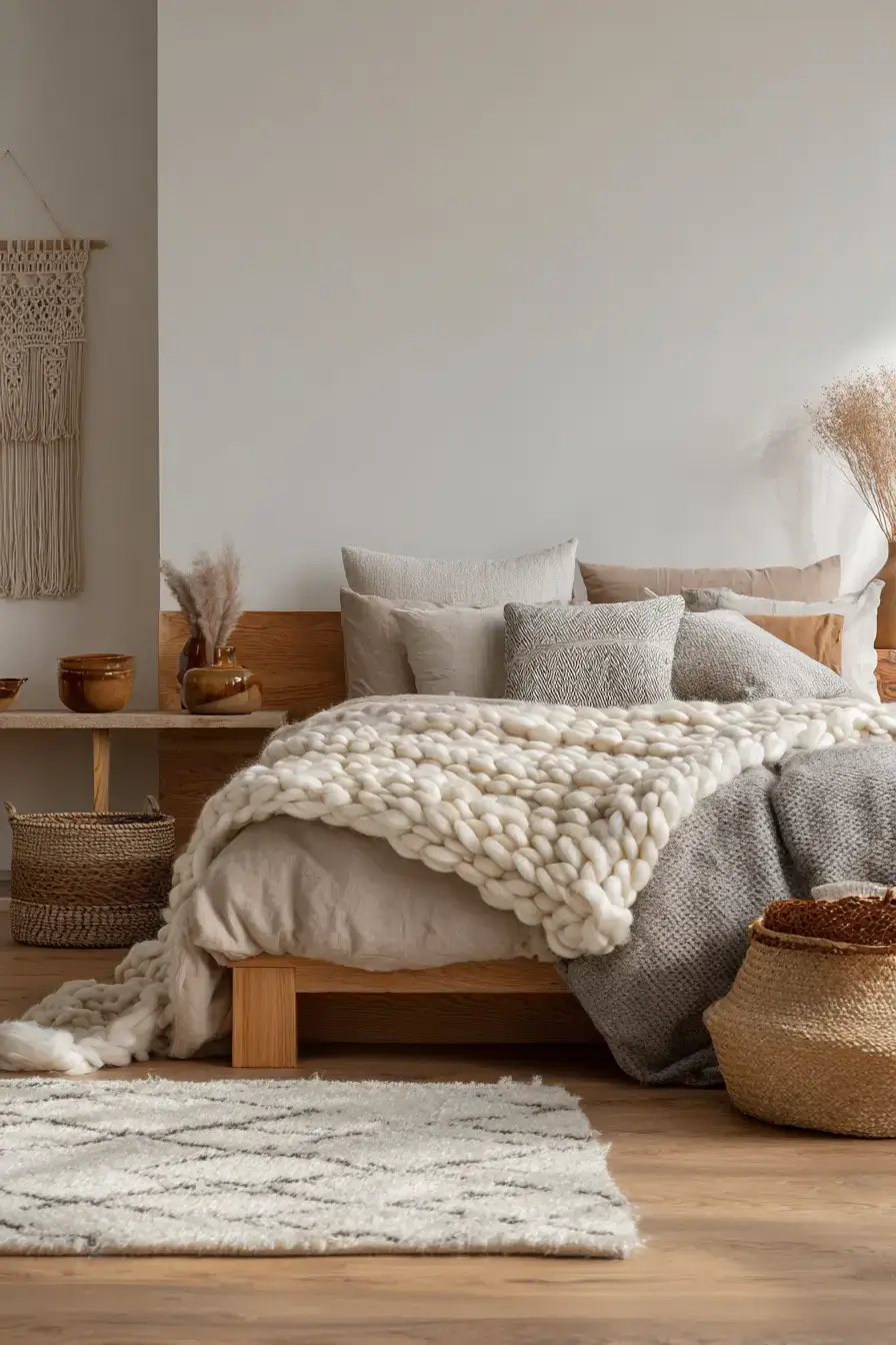 29 Minimalist Boho Bedroom Ideas That Balance Bare and Cozy minimalist boho bedrooms