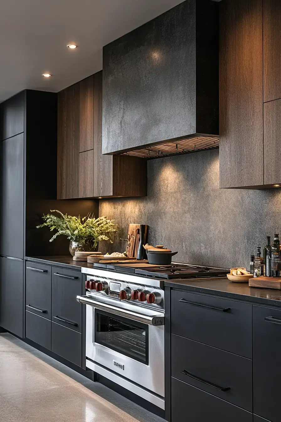 29 Dark Rustic Kitchen Ideas That Nail the Cozy Cabin Mood dark rustic kitchen