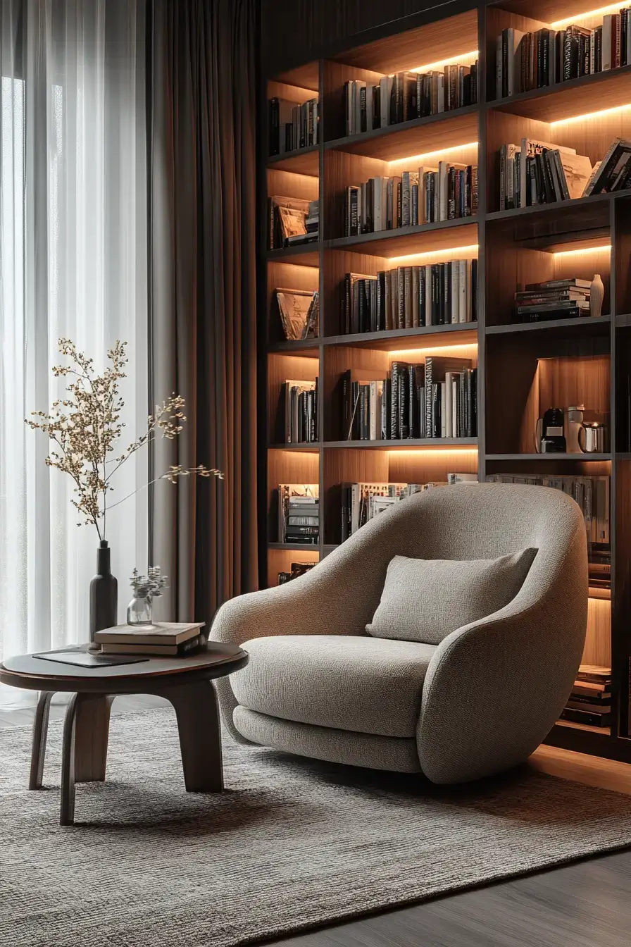 25 Cozy Home Library Corners That Make You Want to Stay Up Reading cozy home library