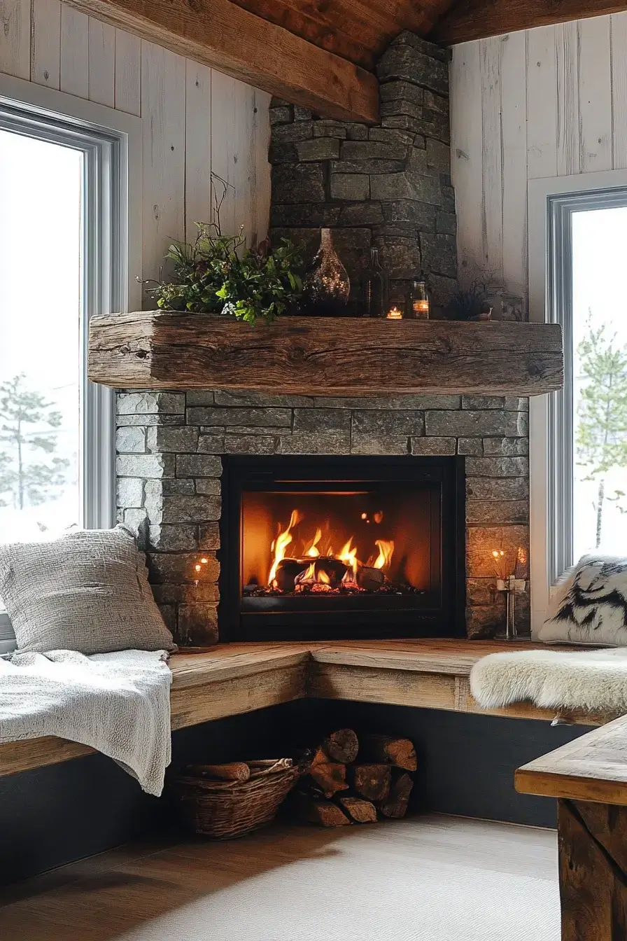 29 Rustic Farmhouse Fireplace Ideas That Anchor the Whole Room rustic farmhouse fireplace