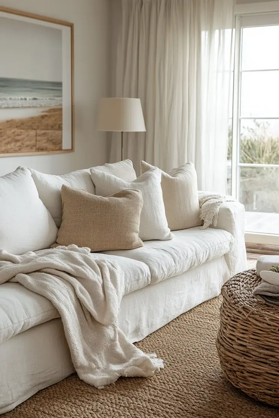 coastal casual living room