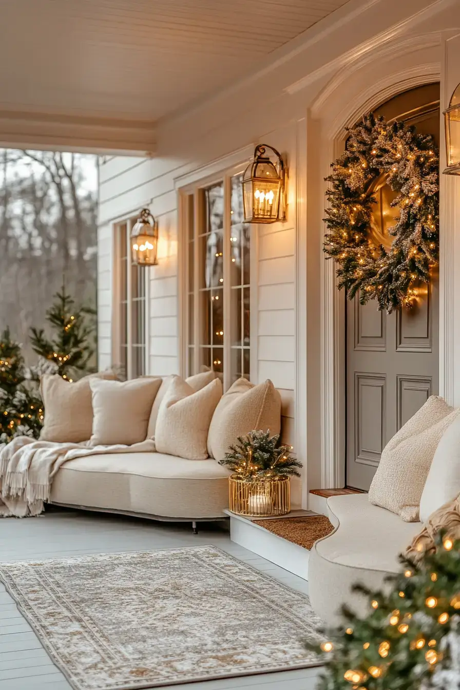 23 Front Porch Christmas Decor Looks That Last Through January front porch christmas decor
