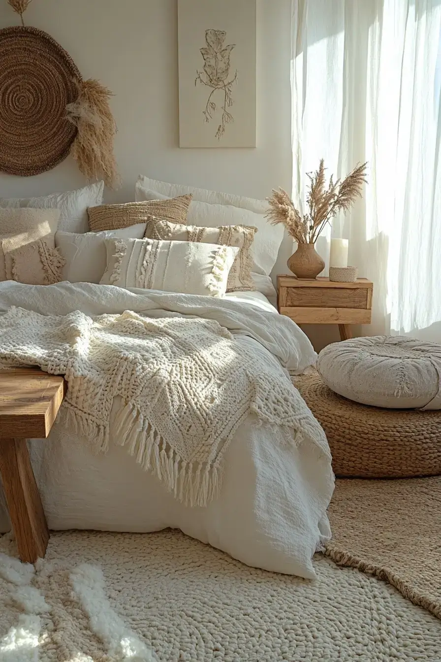 29 Afro Boho Bedroom Ideas That Turn Sleep Spaces Into Sanctuaries afro boho bedroom