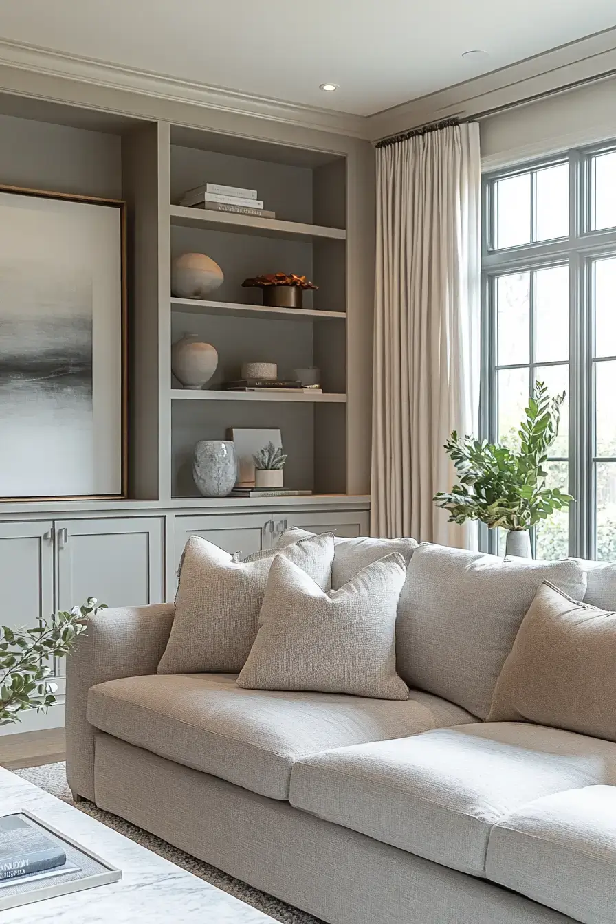 25 Grey and Beige Living Room Mixes That Actually Stay Warm grey and beige living room