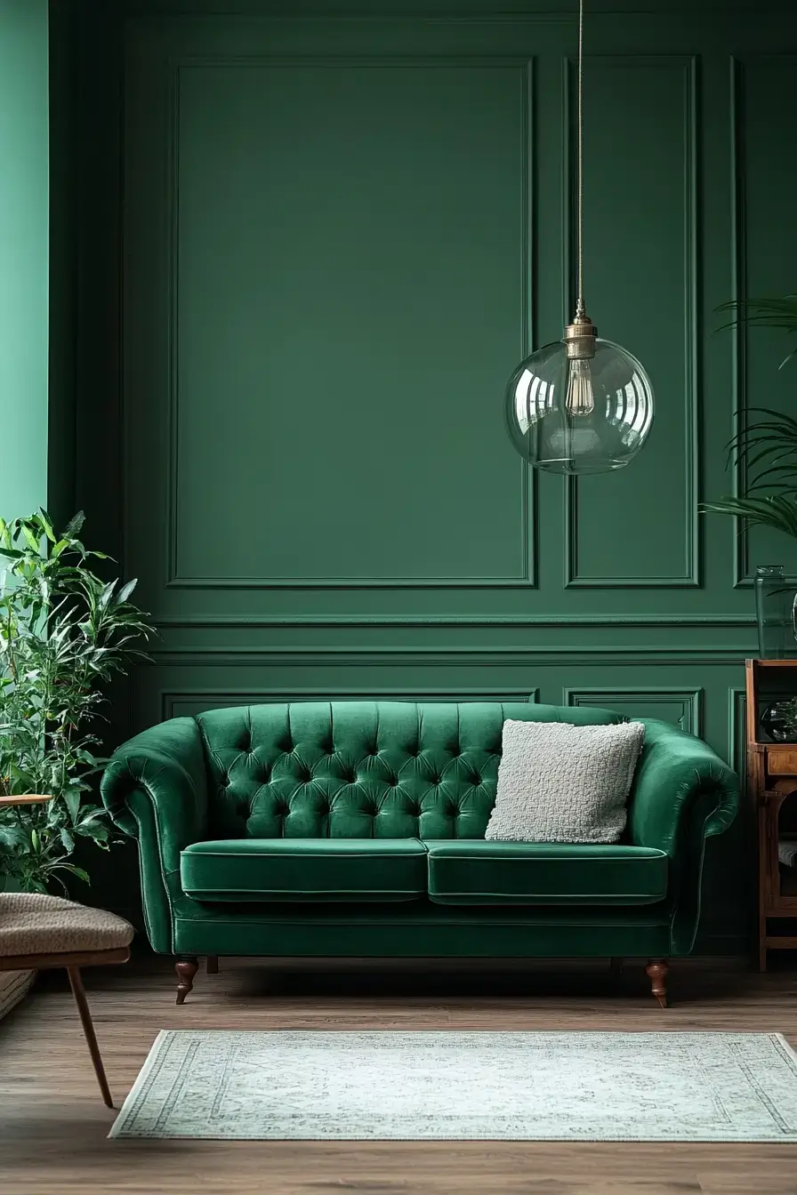 29 Emerald Green Living Room Ideas That Feel Rich Without Trying emerald green living room