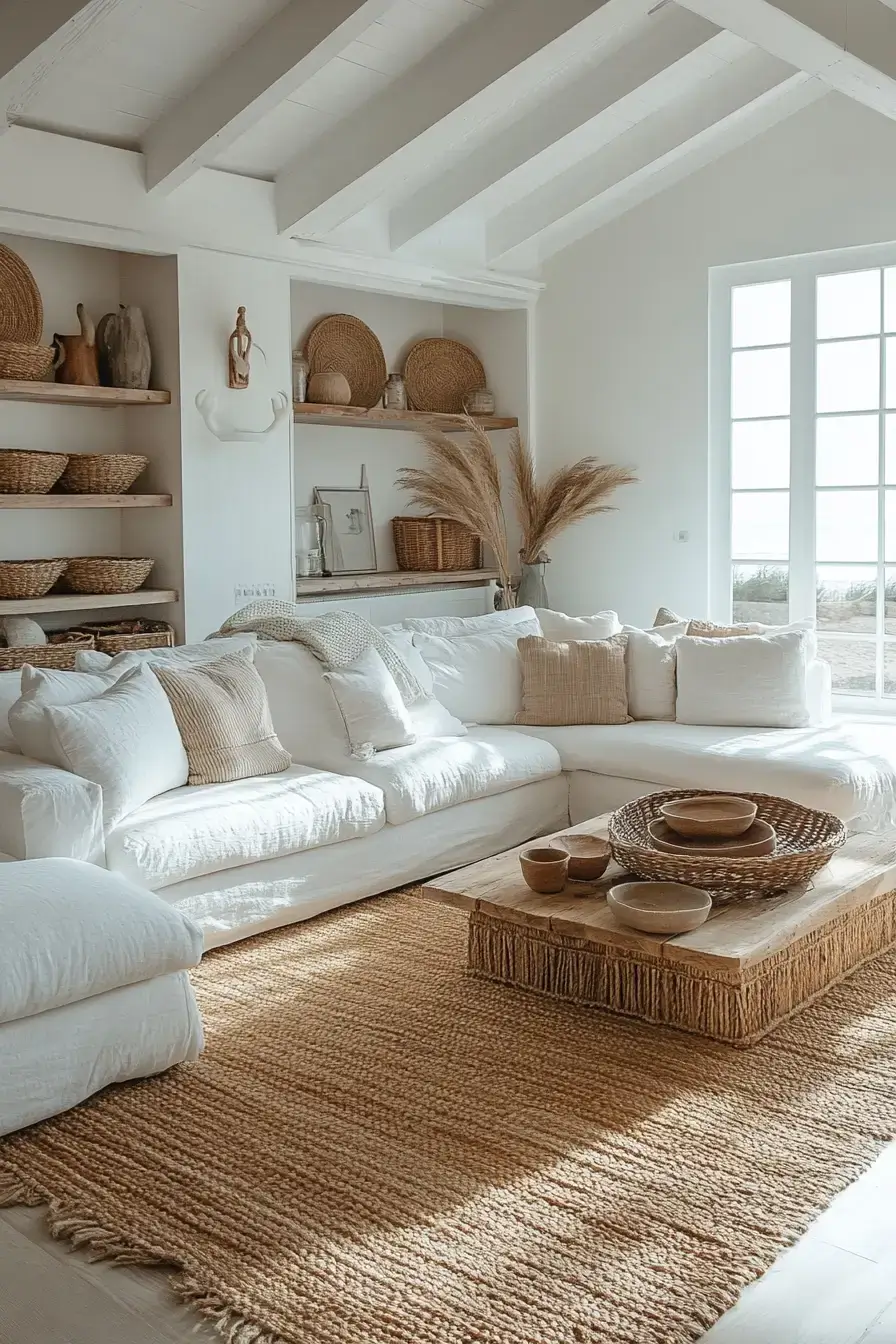 coastal casual living room