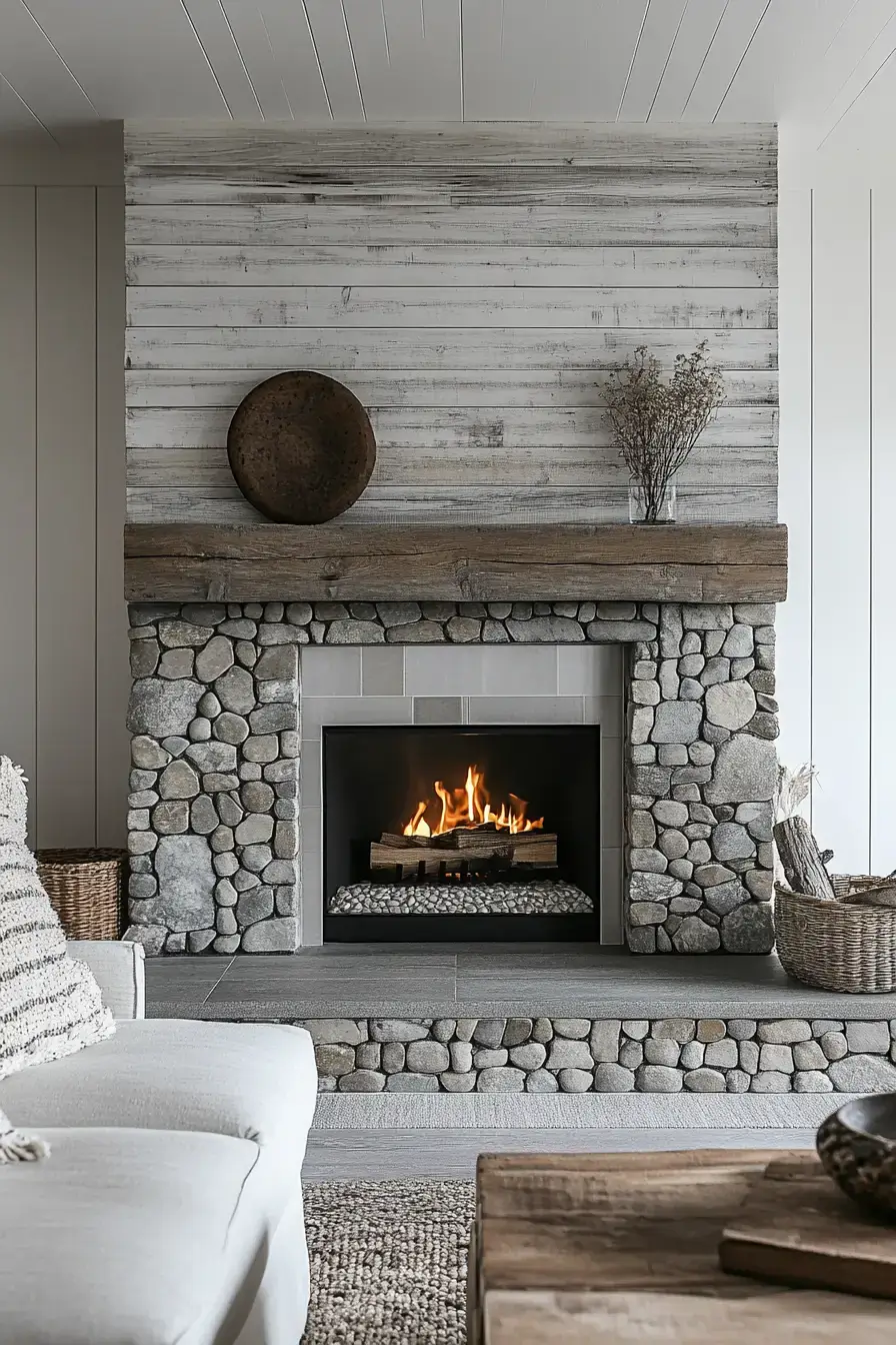 29 Rustic Farmhouse Fireplace Ideas That Anchor the Whole Room rustic farmhouse fireplace