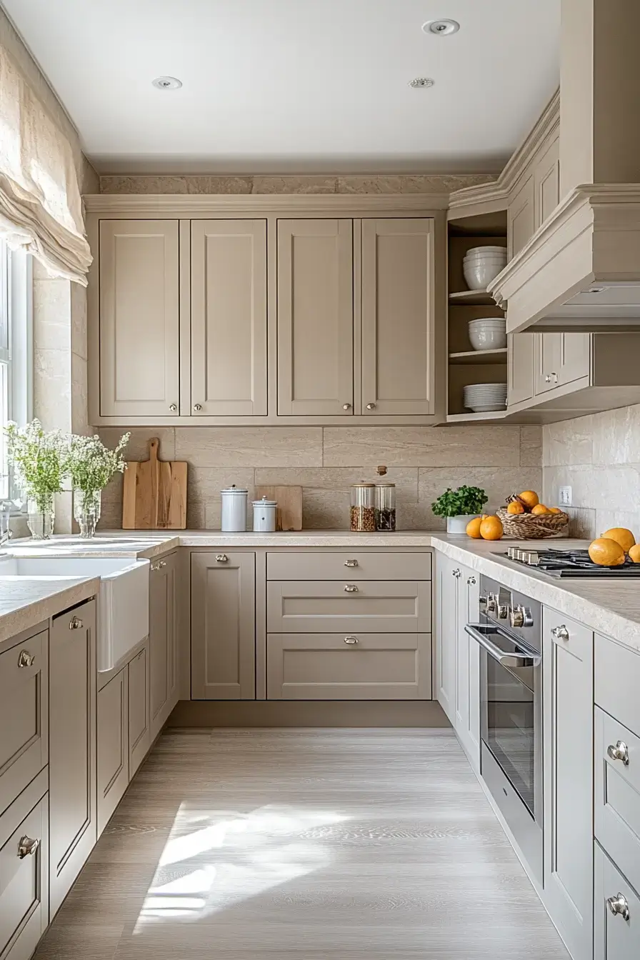 29 Beige Kitchen Ideas That Quietly Shift With the Light All Day beige kitchen