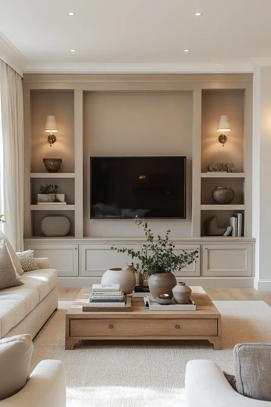 29 TV Unit Decor Ideas That Make the Living Room Feel Pulled Together tv unit decor
