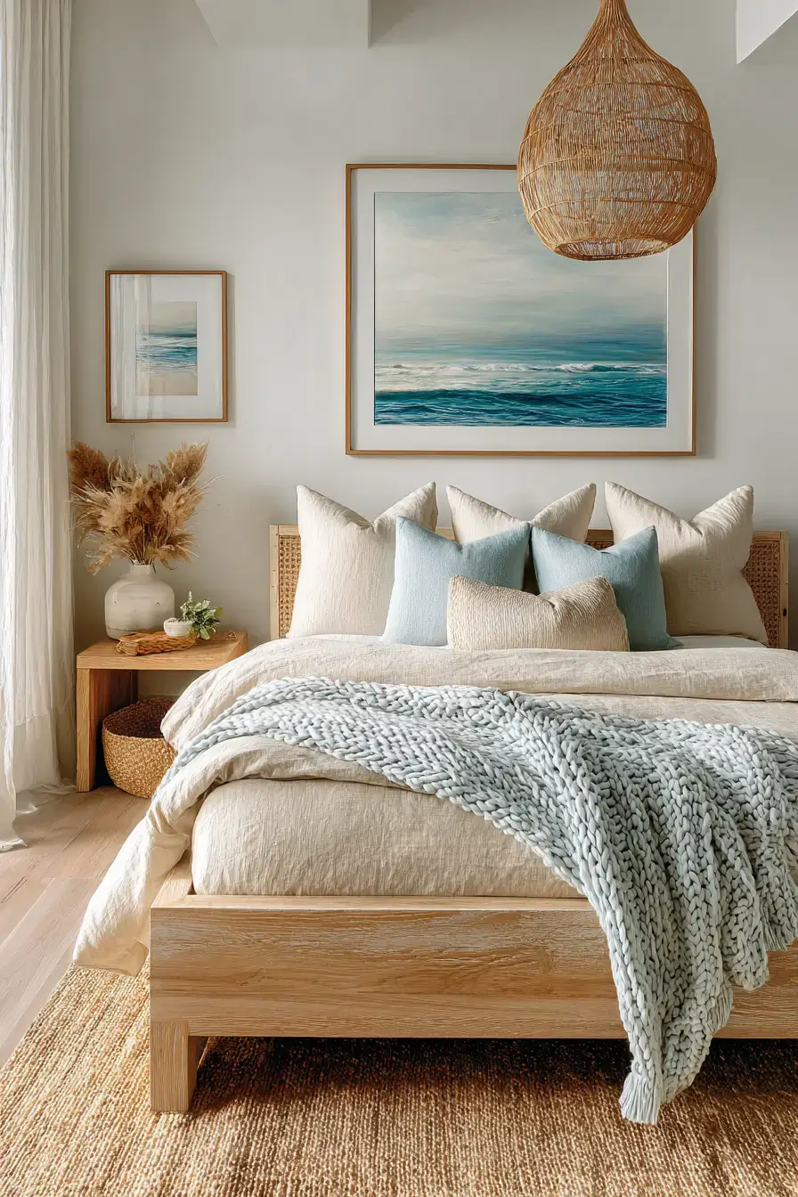 29 Modern Coastal Bedroom Ideas That Sleep Light and Bright modern coastal bedroom