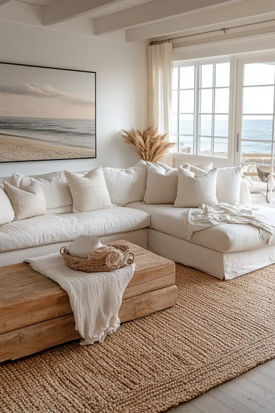 coastal casual living room