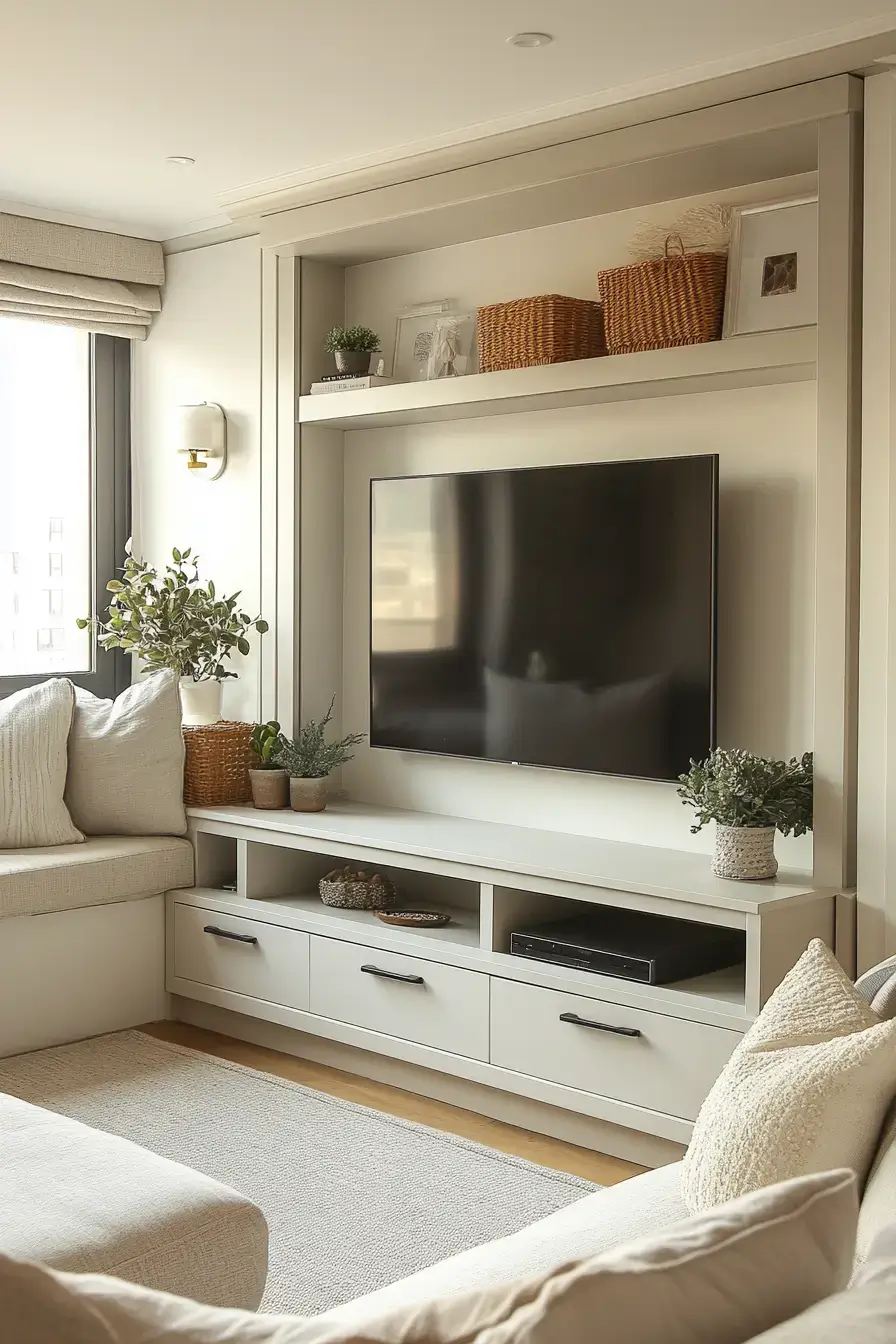 29 TV Unit Decor Ideas That Make the Living Room Feel Pulled Together tv unit decor