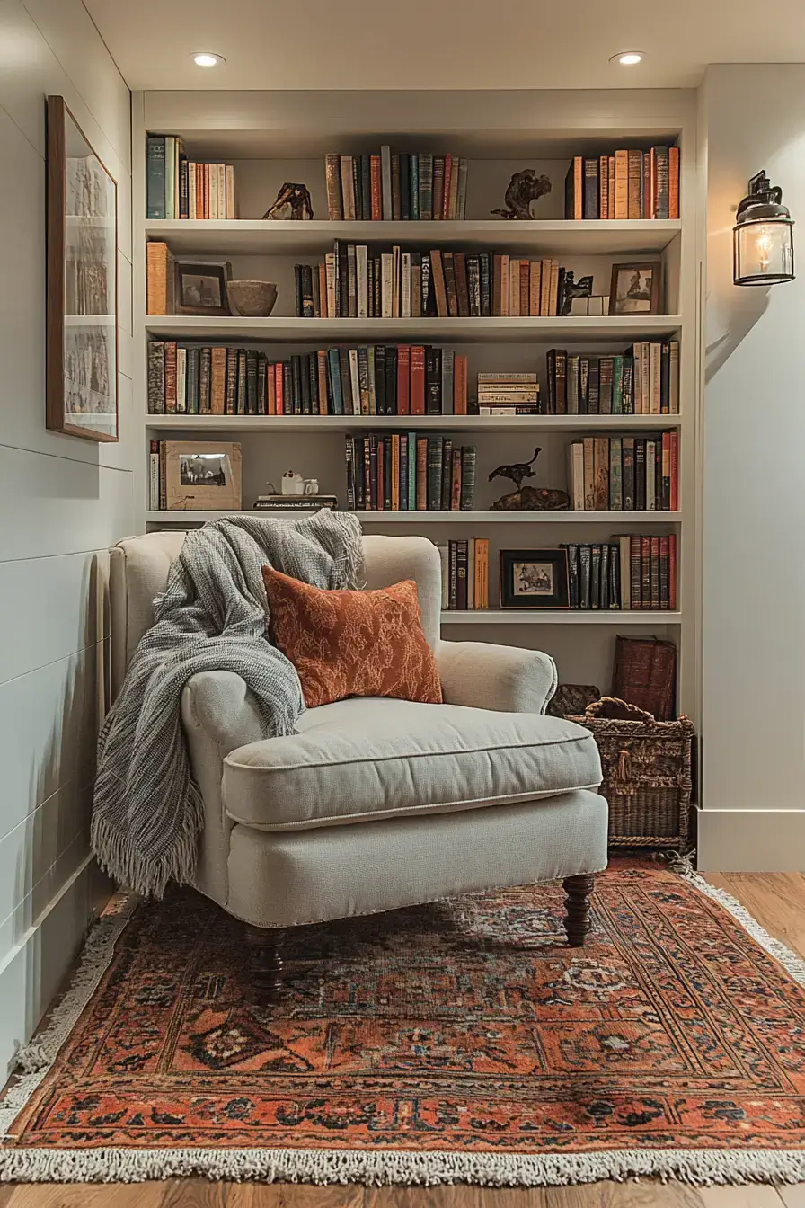 25 Cozy Home Library Corners That Make You Want to Stay Up Reading cozy home library