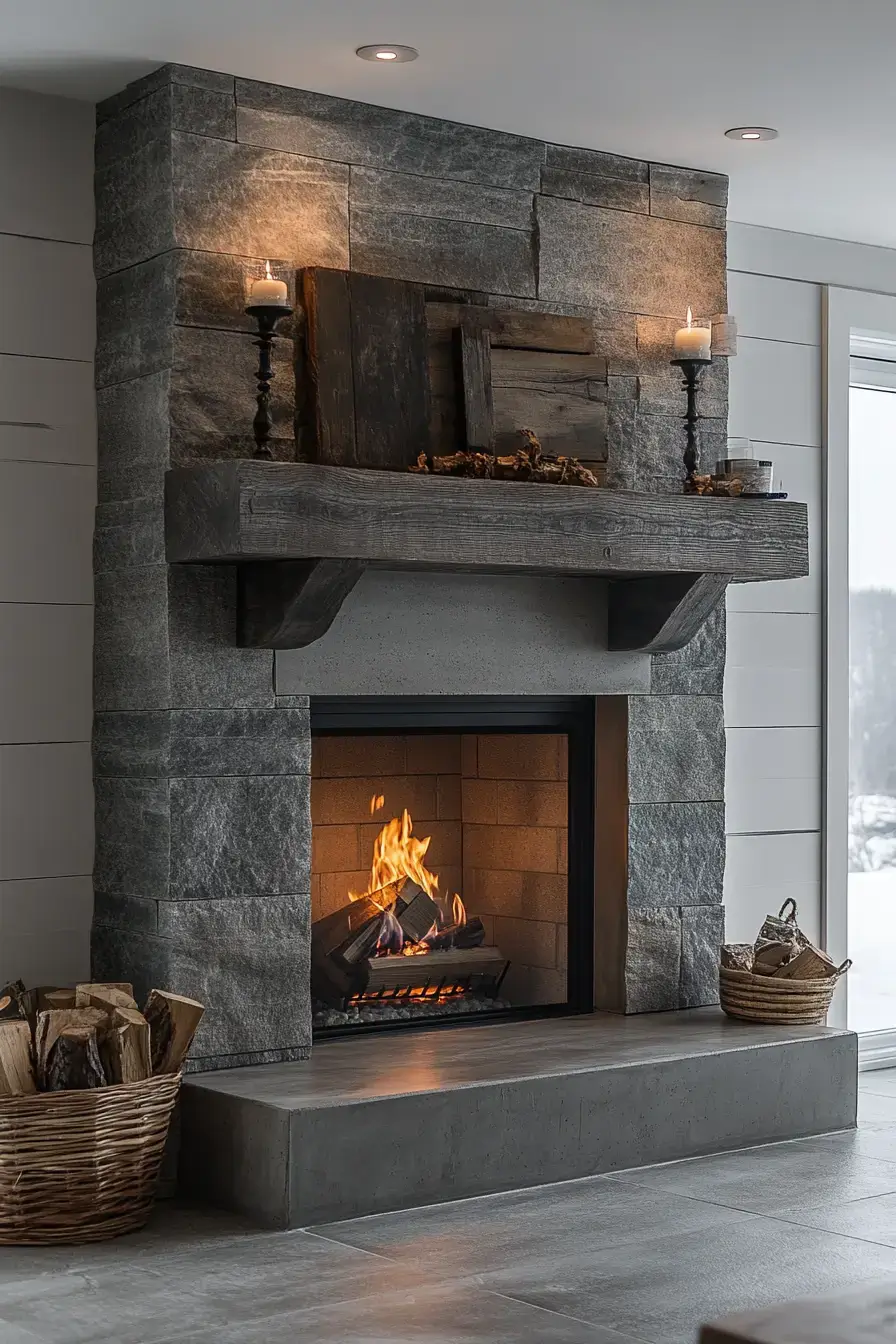 29 Rustic Farmhouse Fireplace Ideas That Anchor the Whole Room rustic farmhouse fireplace