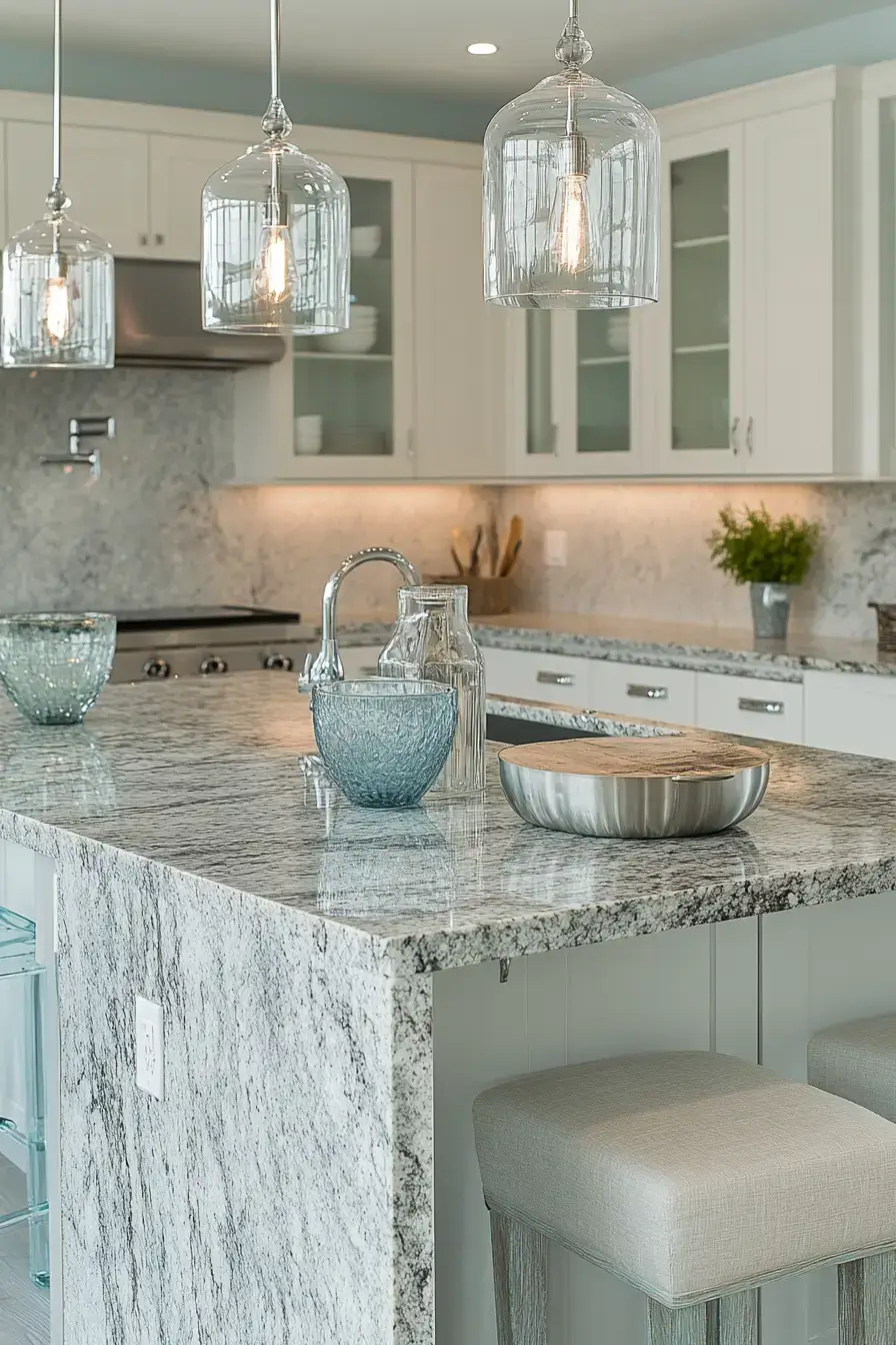 29 Modern Coastal Kitchen Ideas That Pair Marble With Driftwood modern coastal kitchen