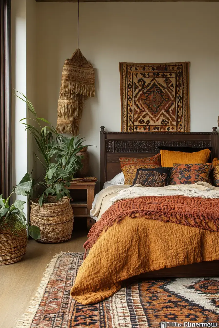 29 Afro Boho Bedroom Ideas That Turn Sleep Spaces Into Sanctuaries afro boho bedroom
