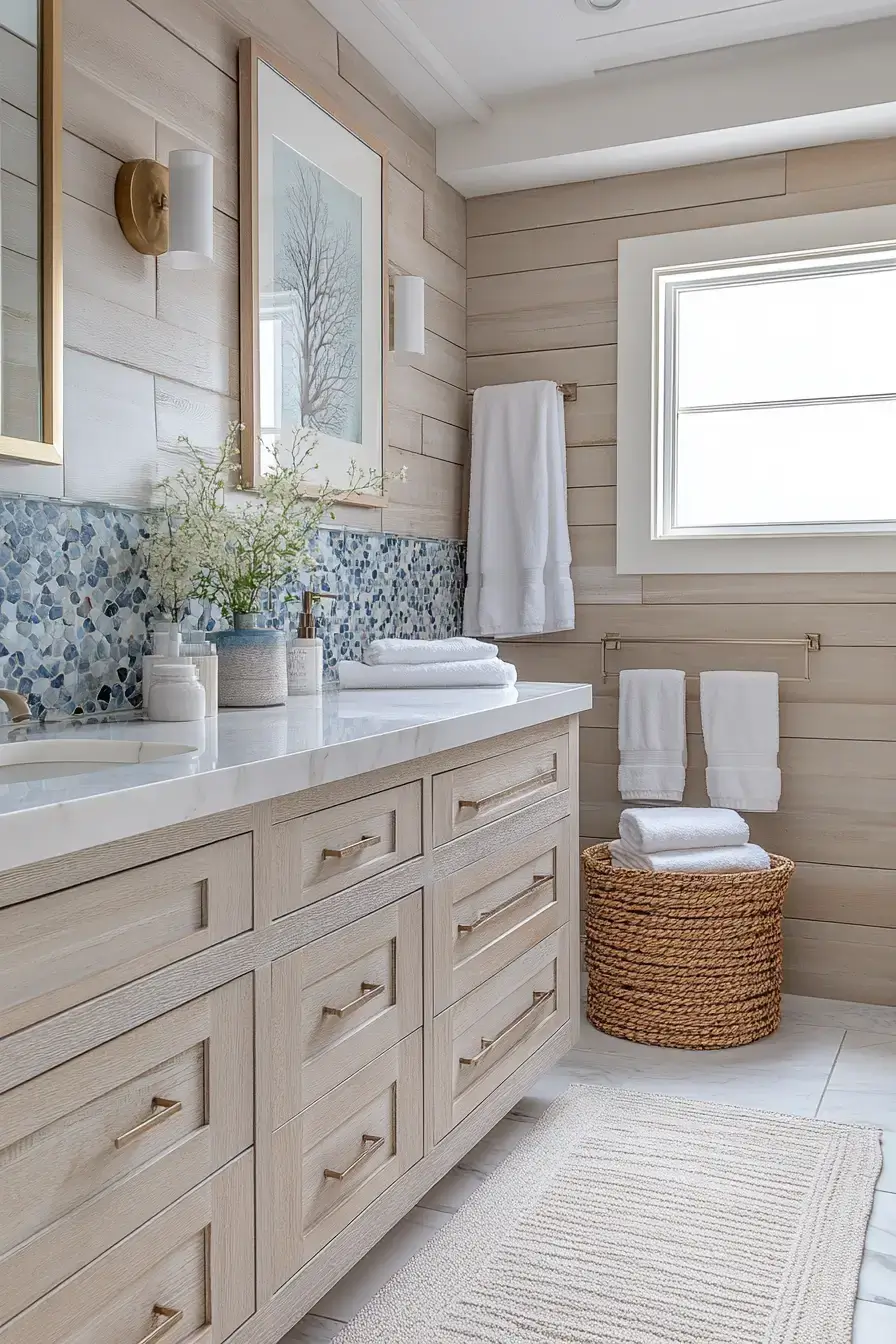 29 Modern Coastal Bathroom Ideas That Feel Spa-Calm modern coastal bathroom