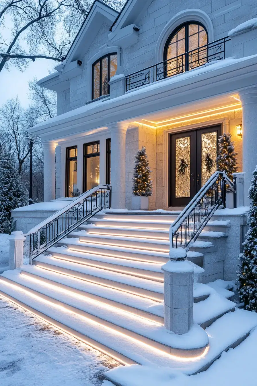 front porch christmas decor