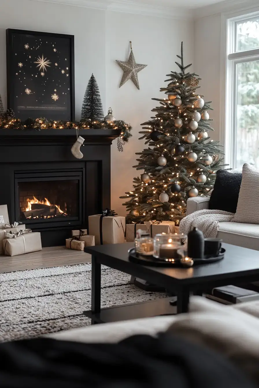 29 Christmas Living Room Setups That Feel Like a Real Holiday Evening christmas living room